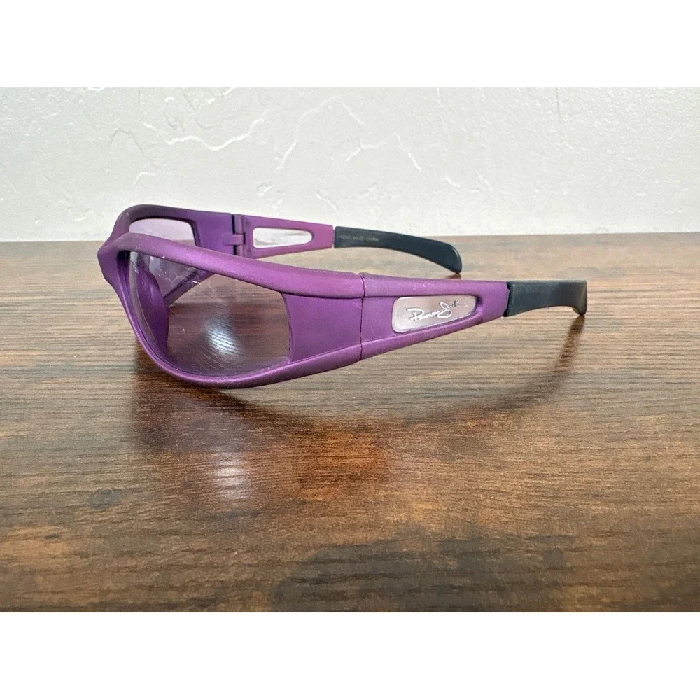 Panama Jack Purple Wrap Sunglasses Sport Shield Y2K Ventilated Frame 11611